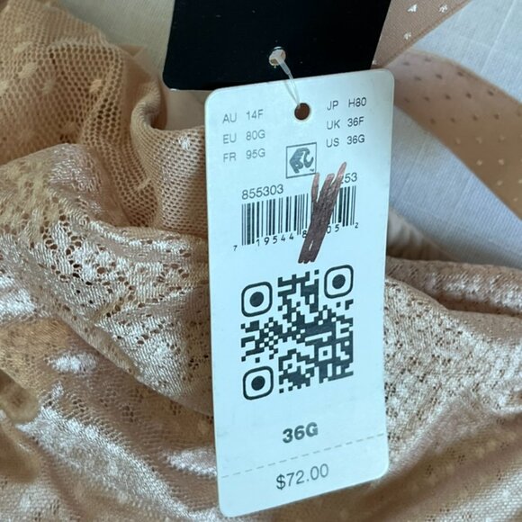NEW with Tags Wacoal Back Appeal Underwire Bra in Praline Size 36G - Picture 5 of 5